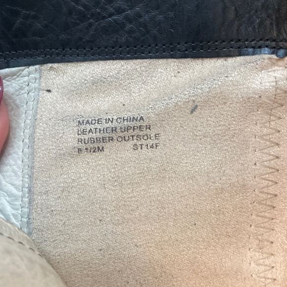 MICHAEL Michael Kors Hamilton Stretch Boots Leather Black gold size 8.5 - Picture 10 of 10